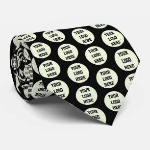 Cravate Logo Personnalisé Entreprise Black Business Entrep