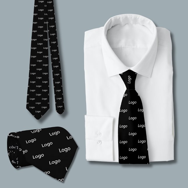 Cravate Logo personnalisé Professionnel (Create your own company branded tie.  Just add your own logo and change to color to your choice.)