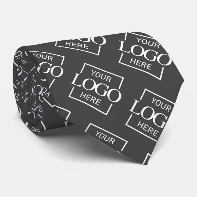 Cravate Logo personnalisé sur mesure pour entreprise moder (Roulé)