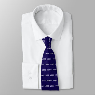 Cravate Logo Rectangle personnalisé Motif Entreprise