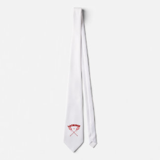 Cravate Logo rouge de lacrosse