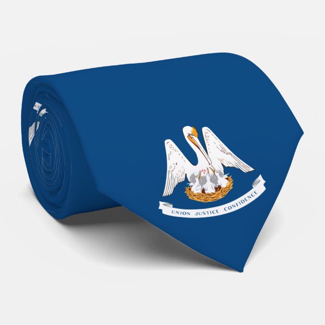 Cravate Louisiana State Flag Design (Roulé)