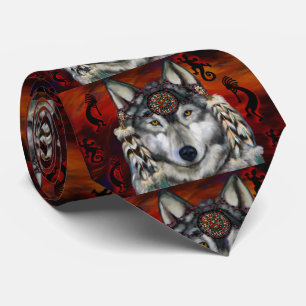 CRAVATE LOUP GRIS