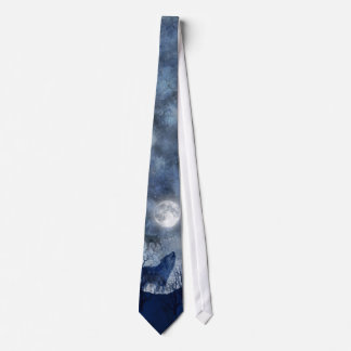 Cravate Loup solitaire d'hiver