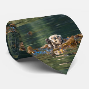 Cravate Loutre de mer de ondulation