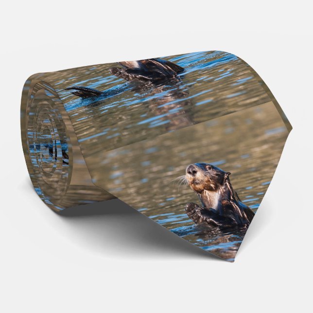 Cravate Loutre de mer ensoleillée (Roulé)