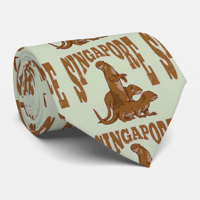 Cravate Loutres de mer (Roulé)