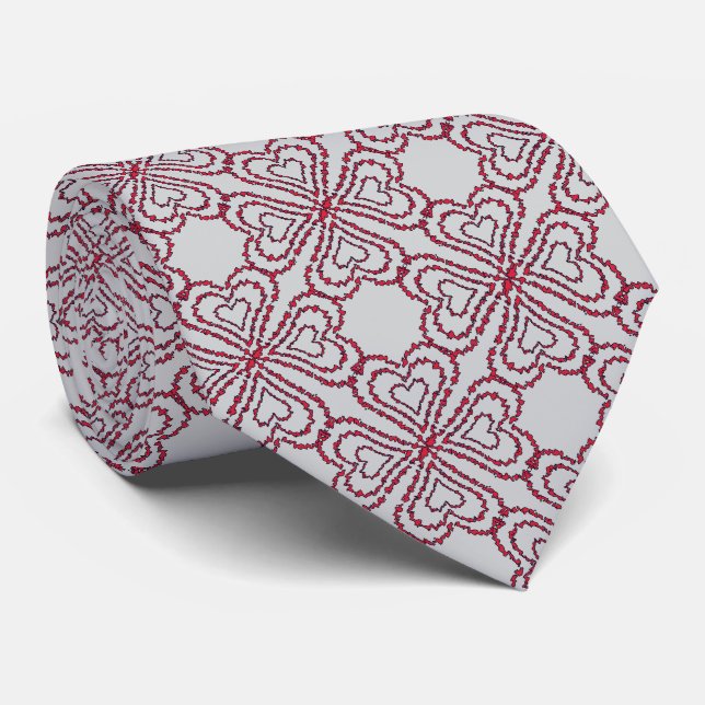 Cravate Love Heart Motif (Roulé)