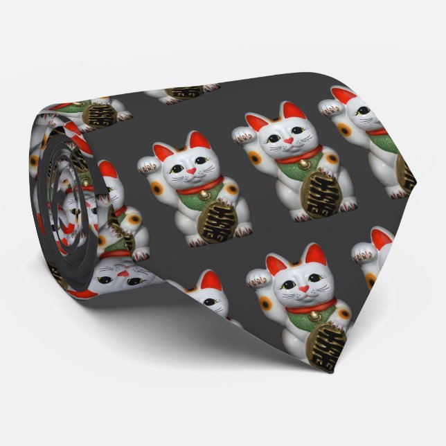 Cravate Lucky Cats Tie (Roulé)