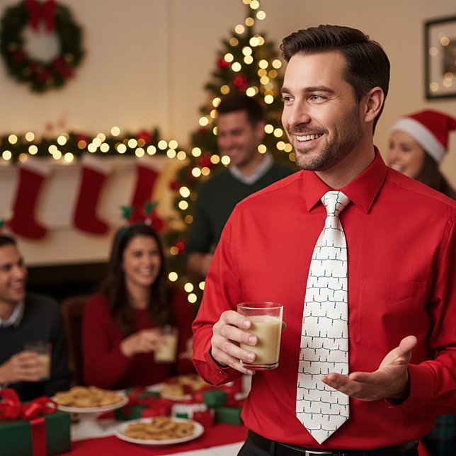 Cravate Lumières de Noël   (Créateur téléchargé)