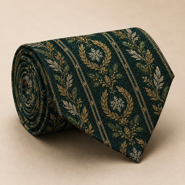 Cravate Luxe Botanique Émeraude Royale (Créateur téléchargé)