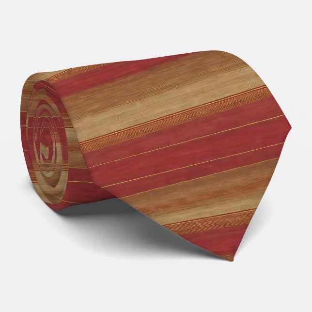 Cravate Luxe Linge tendance Burgundy Gold Collection (Roulé)