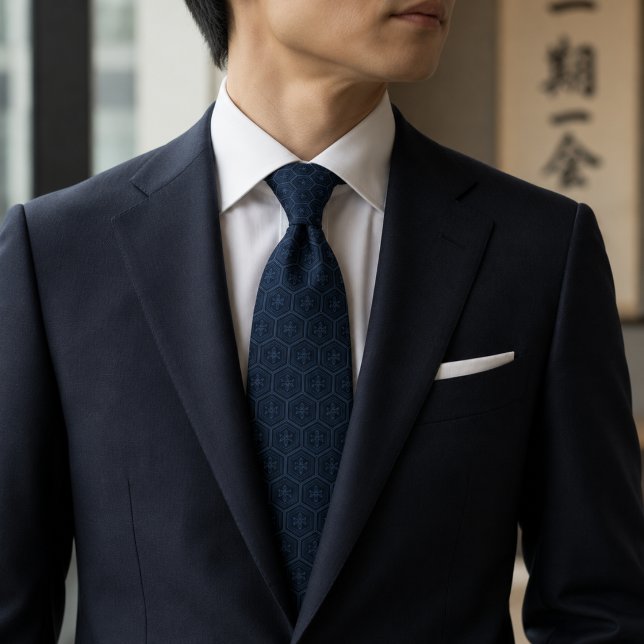 Cravate Luxe Monochrome Kikko Japonais (Créateur téléchargé)