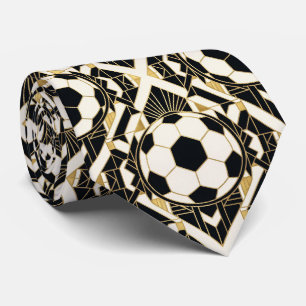 Cravate Luxury Football Motif Art Déco