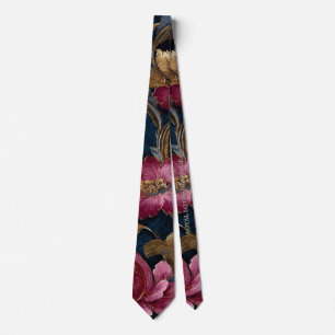 Cravate Luxury Indian Floral Vintage Royal 