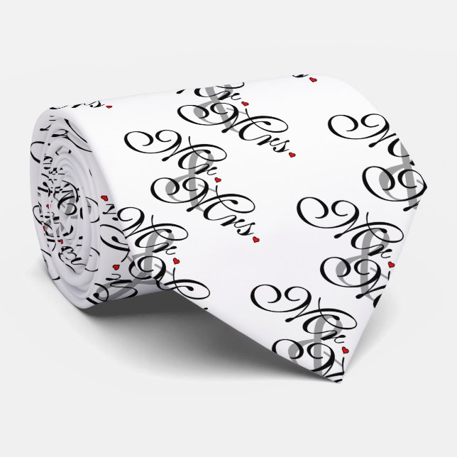 Cravate M. et Mme Mari Épouse Sa Nouvelle Mherbe (Roulé)