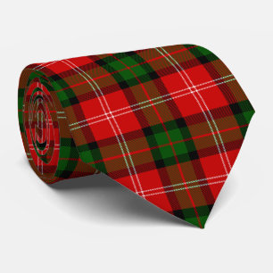 Cravate MacKintosh tartan red green plaid