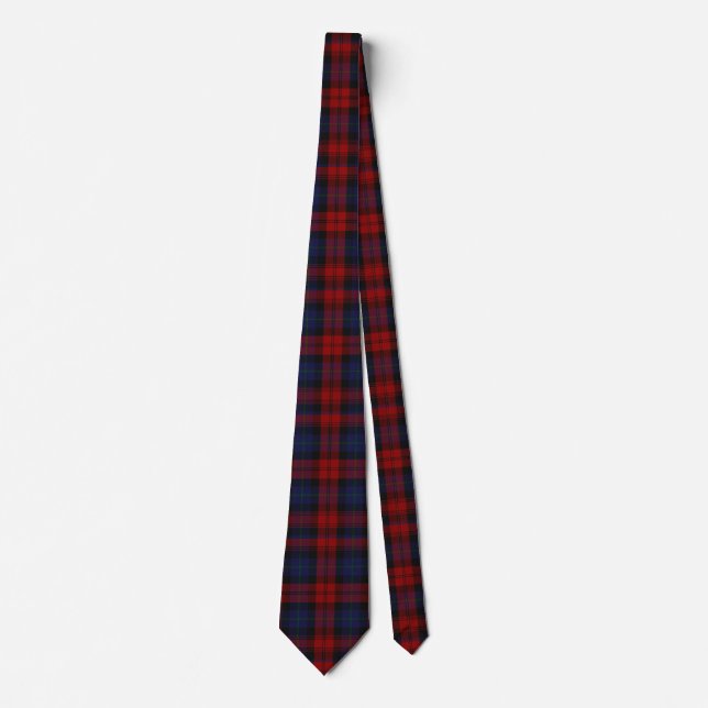 Cravate MacLachlan Red and blue Tartan Plaid Tie (Devant)