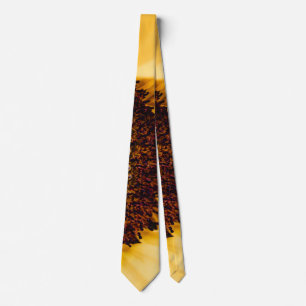 Cravate Macro Photographie d'un tournesol