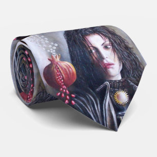 Cravate MAGDALEN ET POMEGRANATE Red Gray