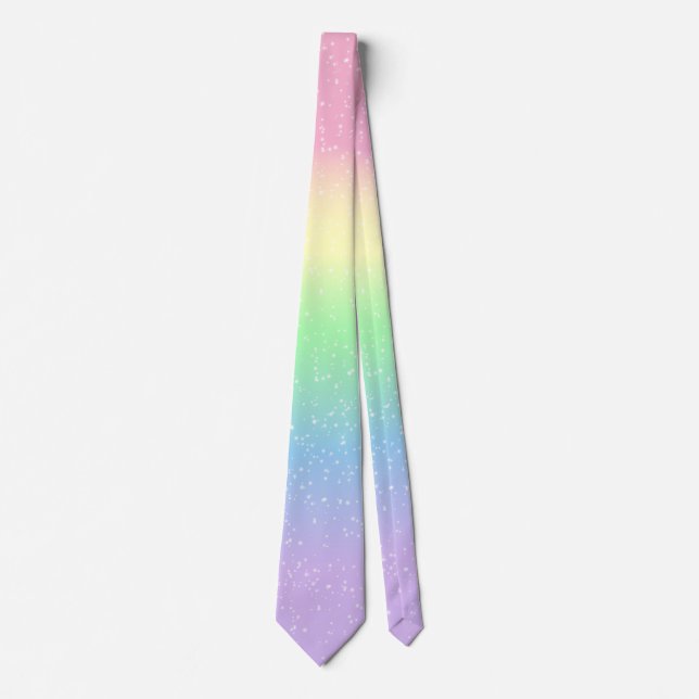 Cravate Magique Pastel Rainbow Stars (Devant)