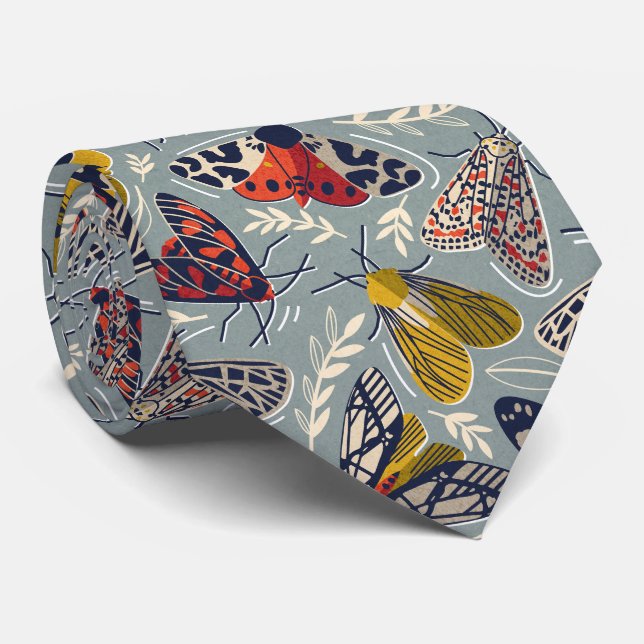 Cravate Magnifique mouche à doodles insectes (Roulé)