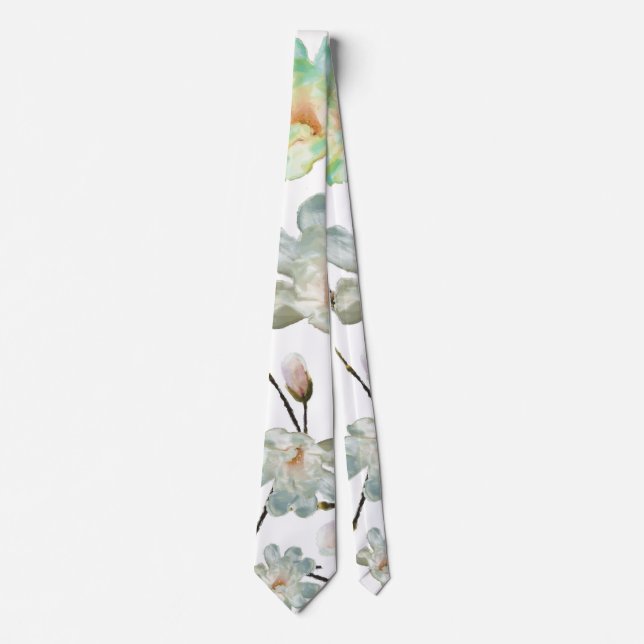 Cravate Magnolia Pattern Tie (Devant)