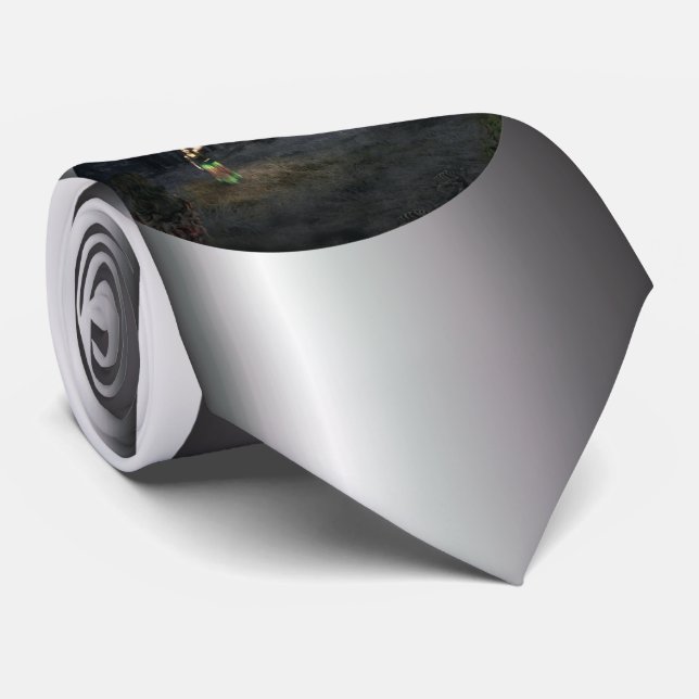 Cravate Maison d'horreur d'Halloween (Roulé)