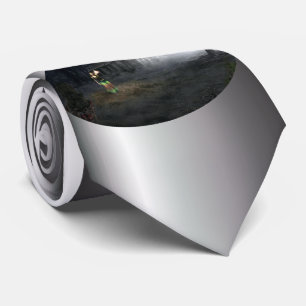 Cravate Maison d'horreur d'Halloween