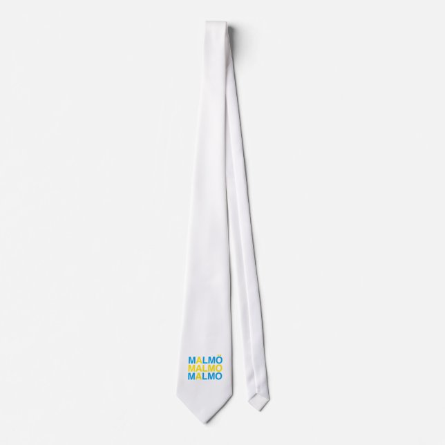 Cravate MALMO Swedish Flag (Devant)