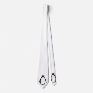 Cravate Manchot rockhopper ou macaroni drôle