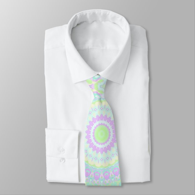 Cravate Mandala Hippie   (Attaché)