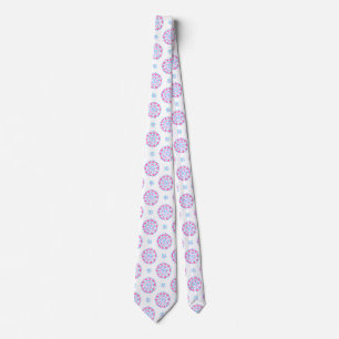 Cravate Mandala Pink violet bleu Androgyne Pride drapeau
