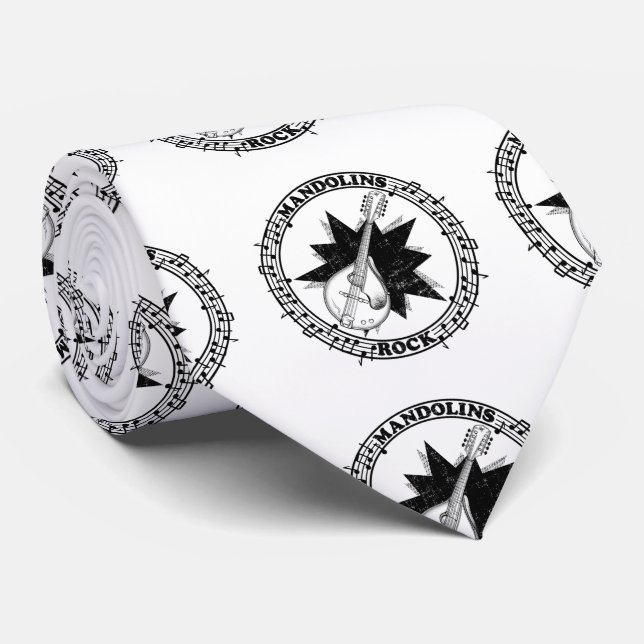 Cravate Mandolins Rock Bluegass (Roulé)
