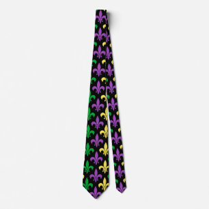 Cravate Mardi Gras Patterned