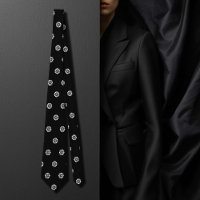 Marguerite en noir et blanc - motif Art déco