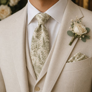 Cravate Mariage à la Villa italienne avec Branche d'Olivie
