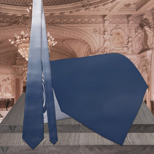 Cravate Mariage bleu marine à bleu Dusty