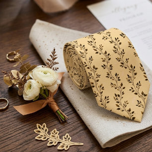 Cravate Mariage Botanique Minimaliste