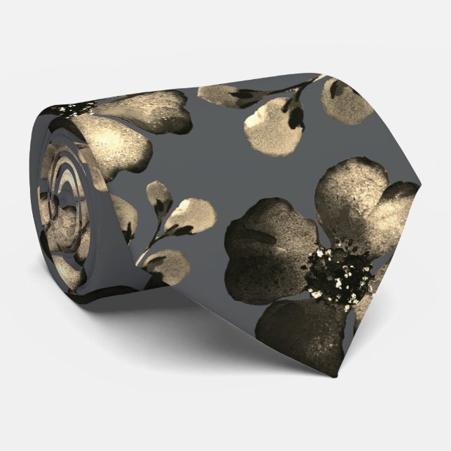 Cravate Mariage couleur Arrière - plan modifiable Gold Pop (Roulé)