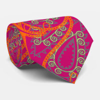 Cravate Mariage couleur rose orange