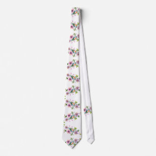 Cravate Mariage de chambre Floral rose