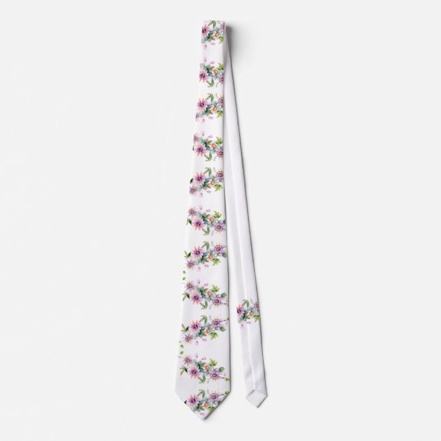 Cravate Mariage de chambre Floral rose (Devant)