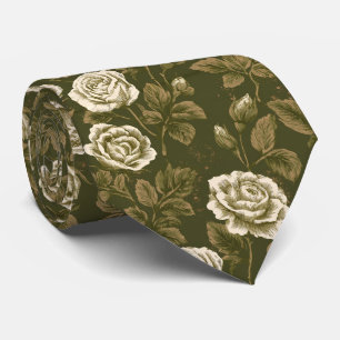 Cravate Mariage de fleuriste motif homme d'affaires fleur
