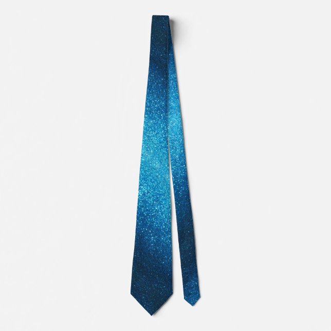 Cravate Mariage de la Fête des Pères Moderne Paillettes Bl (Devant)