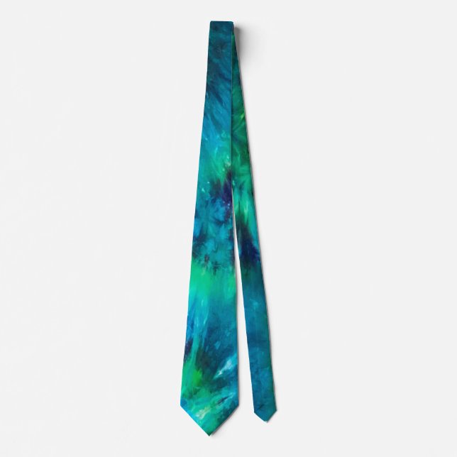 Cravate Mariage des Groomsmen avec Motif Tie Dye (Devant)