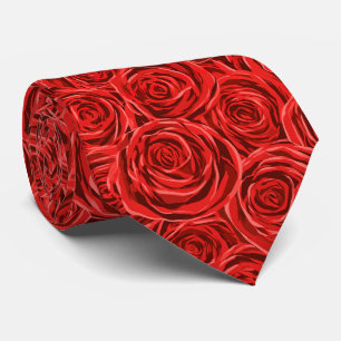 Cravate Mariage du frère à motif de rose