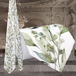Cravate Mariage Eucalyptus Spray & Vines