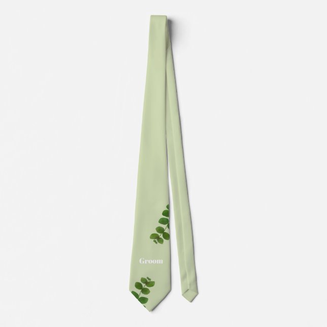 Cravate Mariage Green Chic Groom (Devant)