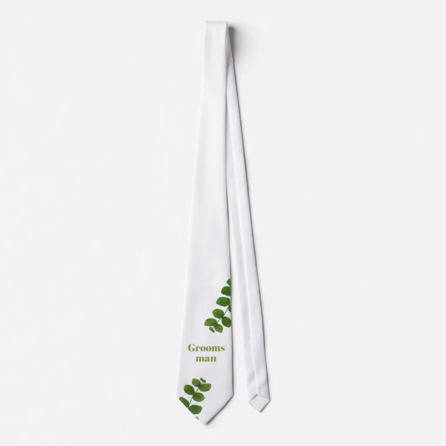 Cravate Mariage Green Chic Groomsman (Devant)